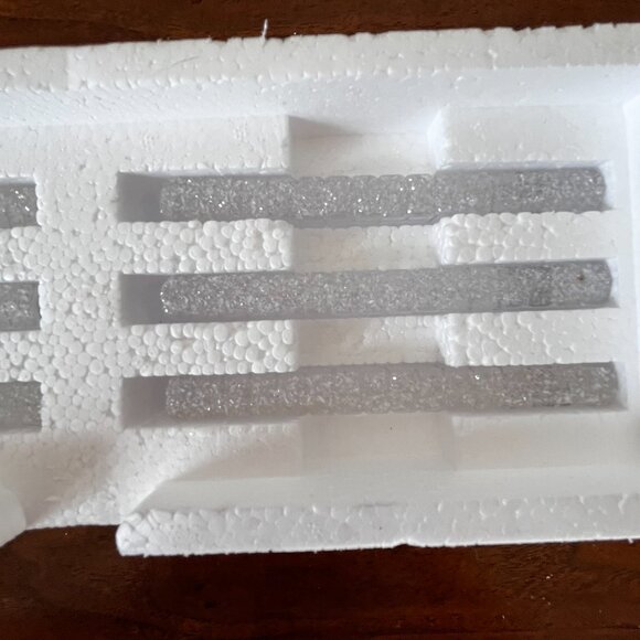 Department 56 Ice Crystal Walls Set of 6 Village Accessories 56717 Retired 1999 - Picture 4 of 13